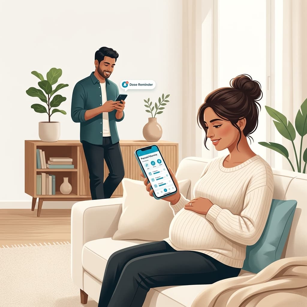 She never misses a prenatal. He never has to wonder.